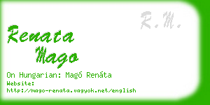 renata mago business card