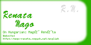 renata mago business card